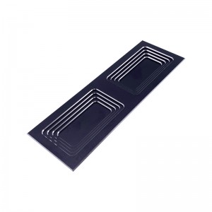 Muebles de hardware para el hogar de alta calidad Puerta de gabinete de black metal black aluminio cnc mango